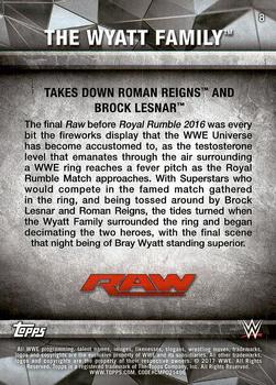2017 Topps WWE Road To Wrestlemania #8 The Wyatt Family Back