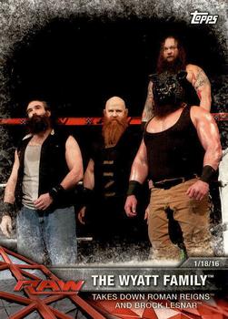 2017 Topps WWE Road To Wrestlemania #8 The Wyatt Family Front