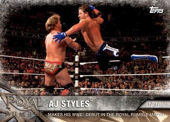 2017 Topps WWE Road To Wrestlemania #12 AJ Styles Front
