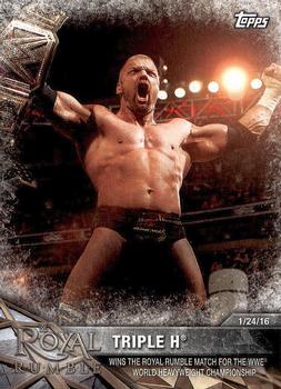 2017 Topps WWE Road To Wrestlemania #15 Triple H Front