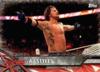 2017 Topps WWE Road To Wrestlemania #16 AJ Styles Front
