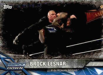 2017 Topps WWE Road To Wrestlemania #24 Brock Lesnar Front