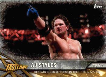 2017 Topps WWE Road To Wrestlemania #27 AJ Styles Front
