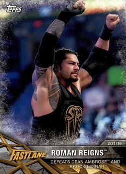 2017 Topps WWE Road To Wrestlemania #30 Roman Reigns Front