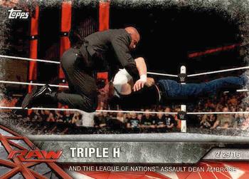 2017 Topps WWE Road To Wrestlemania #35 Triple H Front