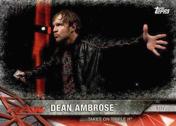 2017 Topps WWE Road To Wrestlemania #39 Dean Ambrose Front