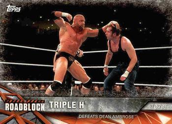2017 Topps WWE Road To Wrestlemania #41 Triple H Front