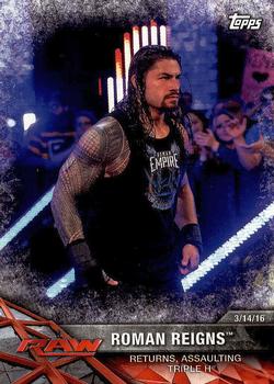 2017 Topps WWE Road To Wrestlemania #43 Roman Reigns Front