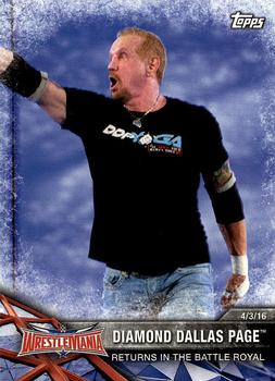 2017 Topps WWE Road To Wrestlemania #62 Diamond Dallas Page Front