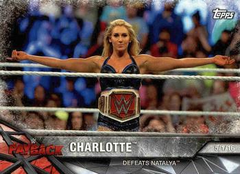 2017 Topps WWE Road To Wrestlemania #81 Charlotte Front