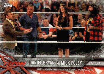 2017 Topps WWE Road To Wrestlemania #96 Daniel Bryan / Mick Foley Front
