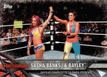 2017 Topps WWE Road To Wrestlemania #98 Sasha Banks / Bayley Front