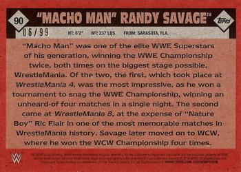 2016 Topps WWE Heritage - Bronze #90 Randy Savage Back