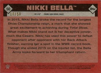 2016 Topps WWE Heritage - Silver #50 Nikki Bella Back