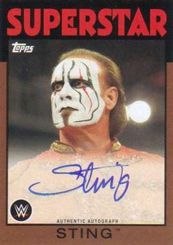 2016 Topps WWE Heritage - Autographs Bronze #NNO Sting Front