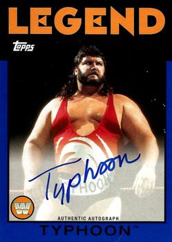 2016 Topps WWE Heritage - Autographs Blue #NNO Typhoon Front