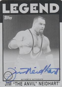 2016 Topps WWE Heritage - Autographs Printing Plate Black #NNO Jim Neidhart Front