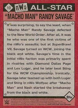 2016 Topps WWE Heritage - WCW/nWo All-Stars #10 Macho Man Randy Savage Back