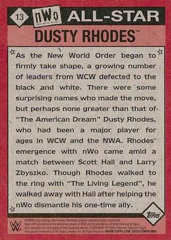 2016 Topps WWE Heritage - WCW/nWo All-Stars #13 Dusty Rhodes Back