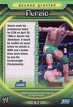 2006 Topps WWE Insider English (UK) #62 Nunzio Back