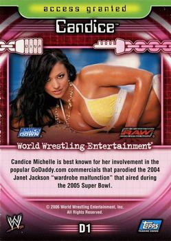 Rare CANDICE MICHELLE 2006 Topps WWE Heritage *X-FRACTOR* Trading Card #68 