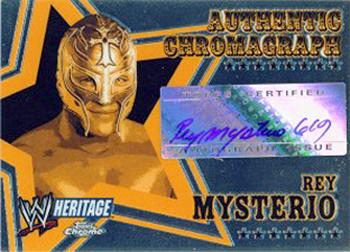 2006 Topps Heritage Chrome WWE - Autographs #NNO Rey Mysterio Front
