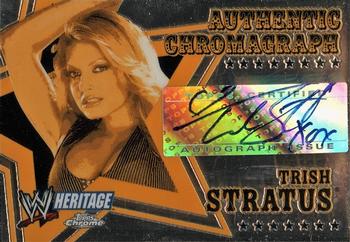 2006 Topps Heritage Chrome WWE - Autographs #NNO Trish Stratus Front