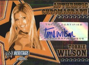 2006 Topps Heritage Chrome WWE - Autographs #NNO Torrie Wilson Front