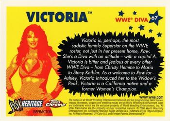 2006 Topps Heritage Chrome WWE - Refractors #67 Victoria Back