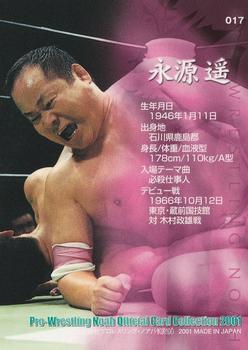 2001 Sakurado Pro Wrestling NOAH #17 Haruka Eigen Back