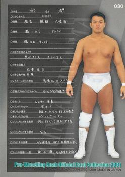 2001 Sakurado Pro Wrestling NOAH #30 Jun Akiyama Back