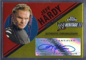 2007 Topps Chrome Heritage II WWE - Authentic Autographs #NNO Jeff Hardy Front