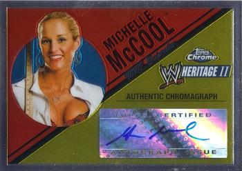 2007 Topps Chrome Heritage II WWE - Authentic Autographs #NNO Michelle McCool Front