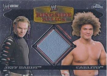 2007 Topps Chrome Heritage II WWE - Ring Side Relics #NNO Jeff Hardy / Carlito Front