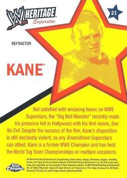 2007 Topps Chrome Heritage II WWE - Refractors #21 Kane Back