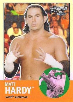 2007 Topps Chrome Heritage II WWE - Refractors #36 Matt Hardy Front