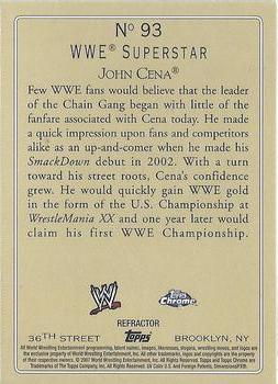 2007 Topps Chrome Heritage II WWE - Refractors #93 John Cena Back