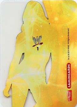 2014 Edibas WWE Lamincards #1 AJ Lee Back