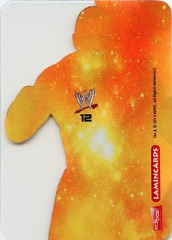 2014 Edibas WWE Lamincards #12 Brock Lesnar Back