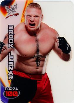 2014 Edibas WWE Lamincards #12 Brock Lesnar Front