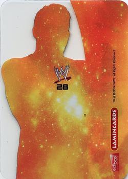 2014 Edibas WWE Lamincards #28 Jack Swagger Back
