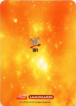 2014 Edibas WWE Lamincards #31 John Cena Back
