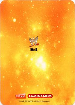 2014 Edibas WWE Lamincards #54 The Rock Back