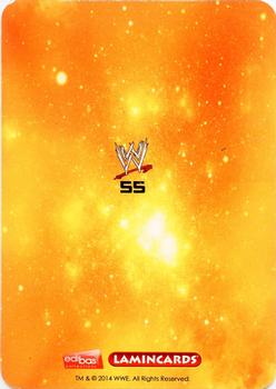 2014 Edibas WWE Lamincards #55 The Rock Back