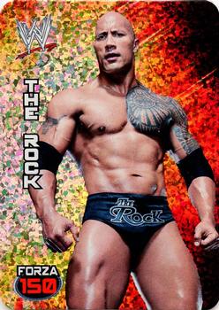 2014 Edibas WWE Lamincards #55 The Rock Front