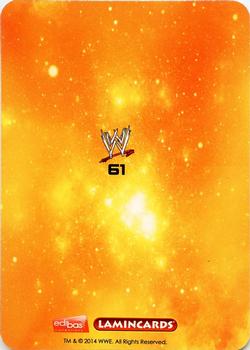 2014 Edibas WWE Lamincards #61 Undertaker Back