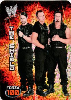 2014 Edibas WWE Lamincards #75 The Shield Front