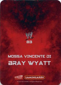 2014 Edibas WWE Lamincards #83 Bray Wyatt Back