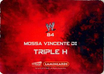 2014 Edibas WWE Lamincards #84 Triple H Back