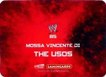 2014 Edibas WWE Lamincards #85 The Usos Back